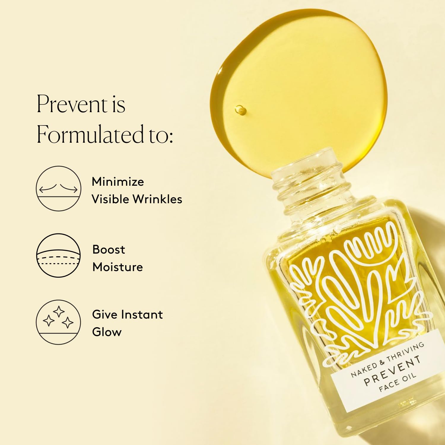 Naked & Thriving Prevent Anti - Aging Facial Oil Vegan & Naturally Der - Naked & Thriving Official Product View 4