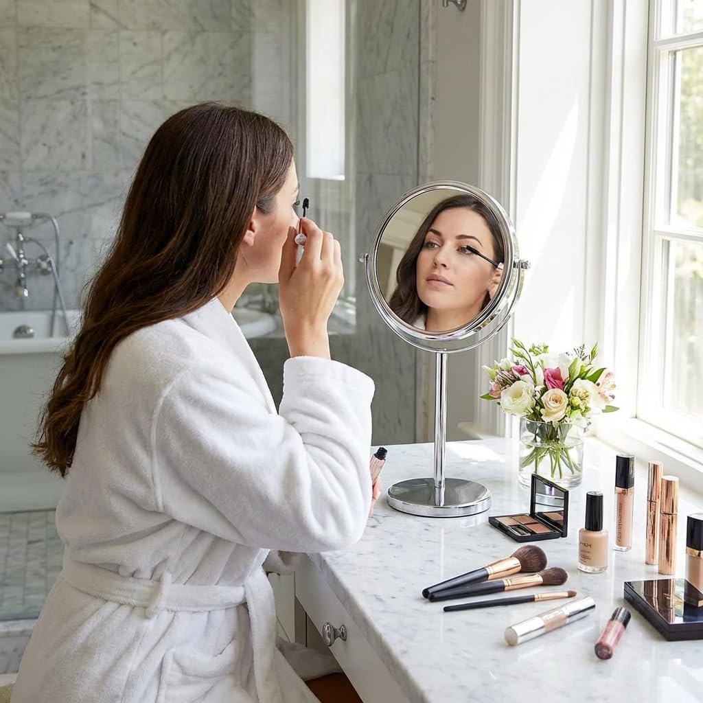 Double Sided 10X 1X Magnifying Mirror 7 x 14 - MIRRORVANA Official Imagery - 3