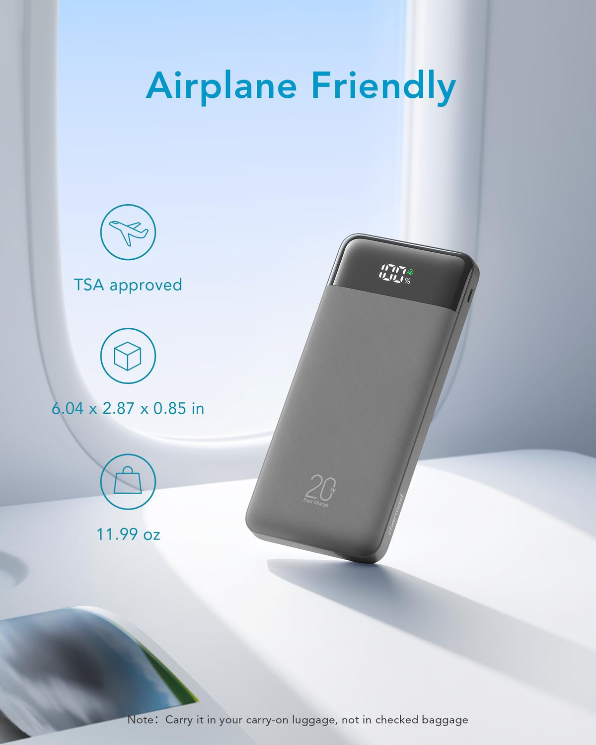 charmast Portable Charger Built in Cables 20000mAh Power - charmast Official Imagery - 8