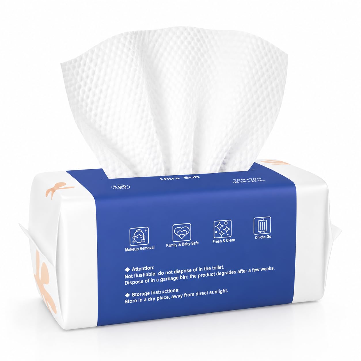 Ourmed Life Clean Face Towels Disposable, Ultra Soft & - Product Imagery