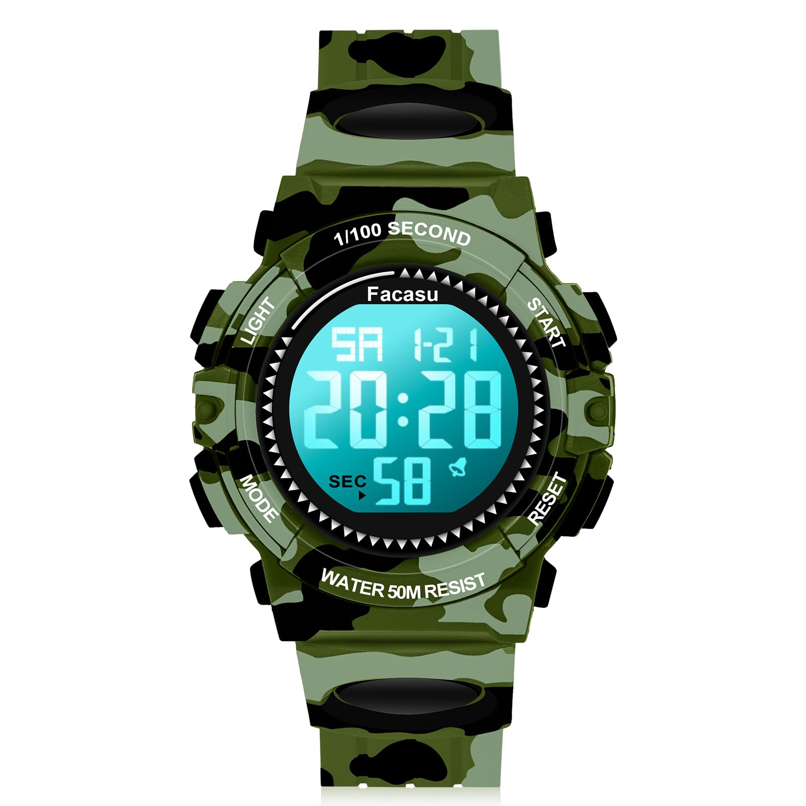 Facasu Kids Watch Digital for Boys-Waterproof Kids Sports Watch with L - View 10