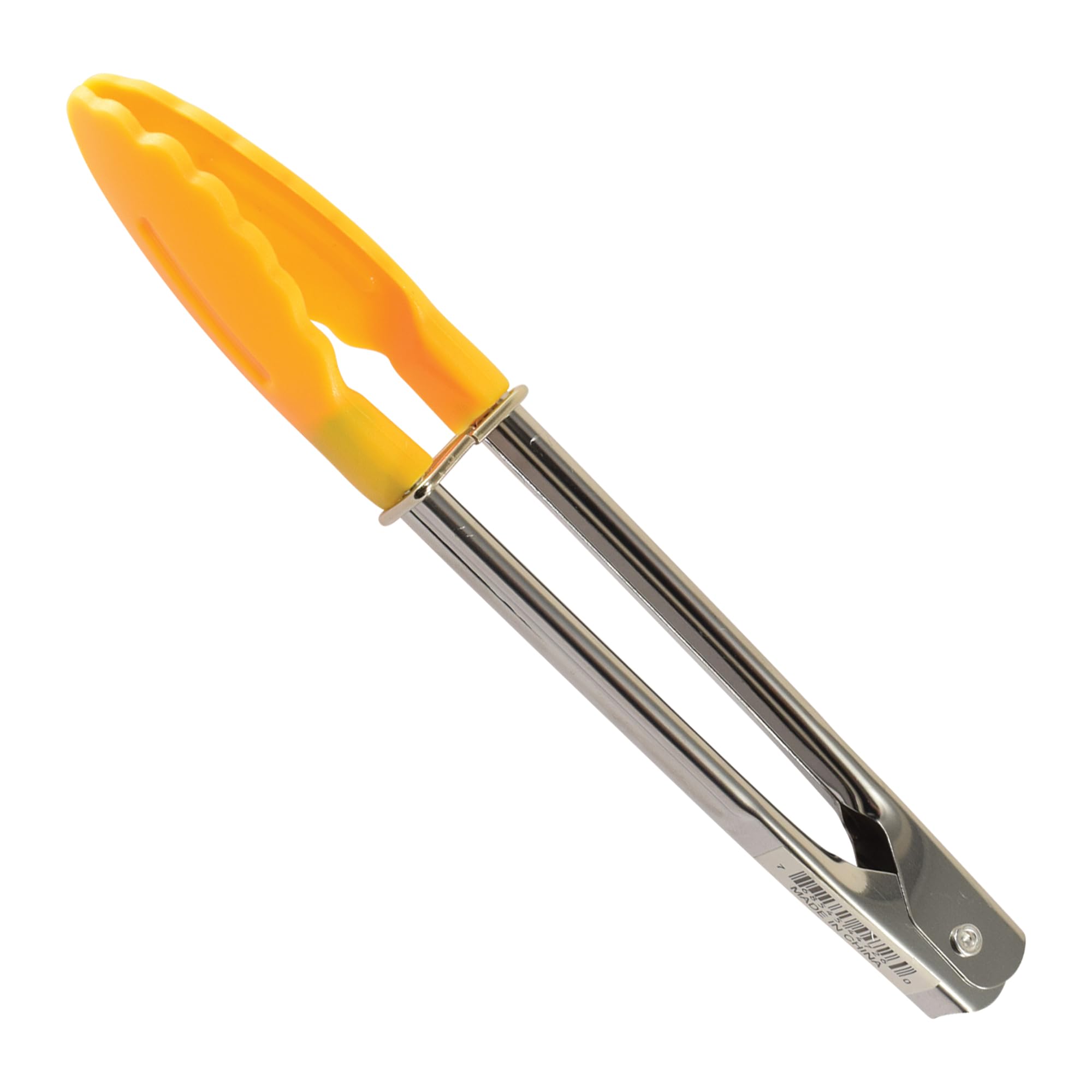 R&M International, Yellow, 7" Mini Tongs, 7", One Size - View 1