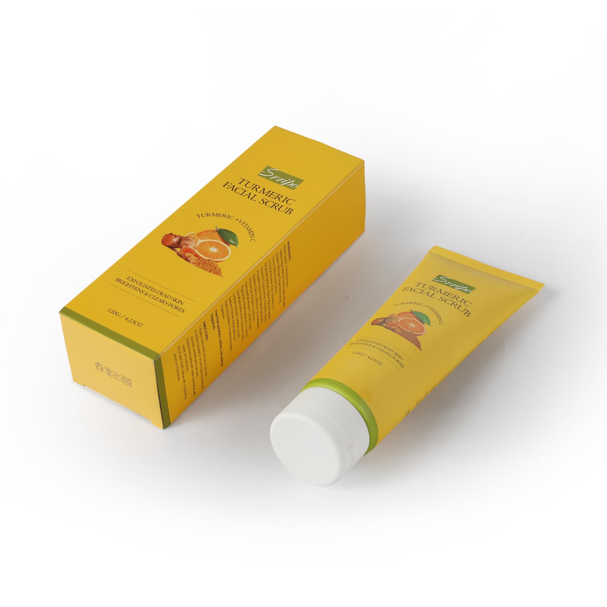 Srripo Revitalizing Exfoliation Face Scrub with Vitamin C and Turmeric – Gentle - Srripo Official Product View 9