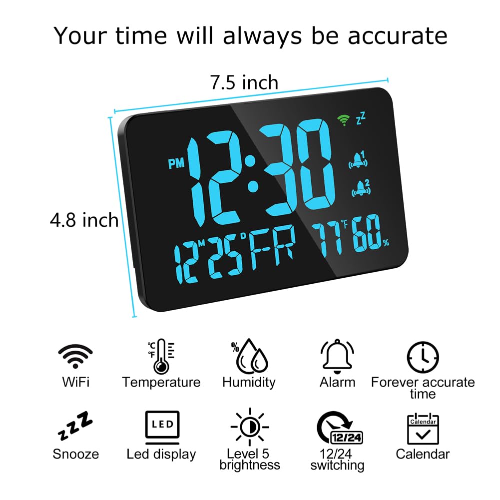 Walfront Tuya WiFi Smart Thermometer Hygrometer Auto - Walfront Official Imagery - 4