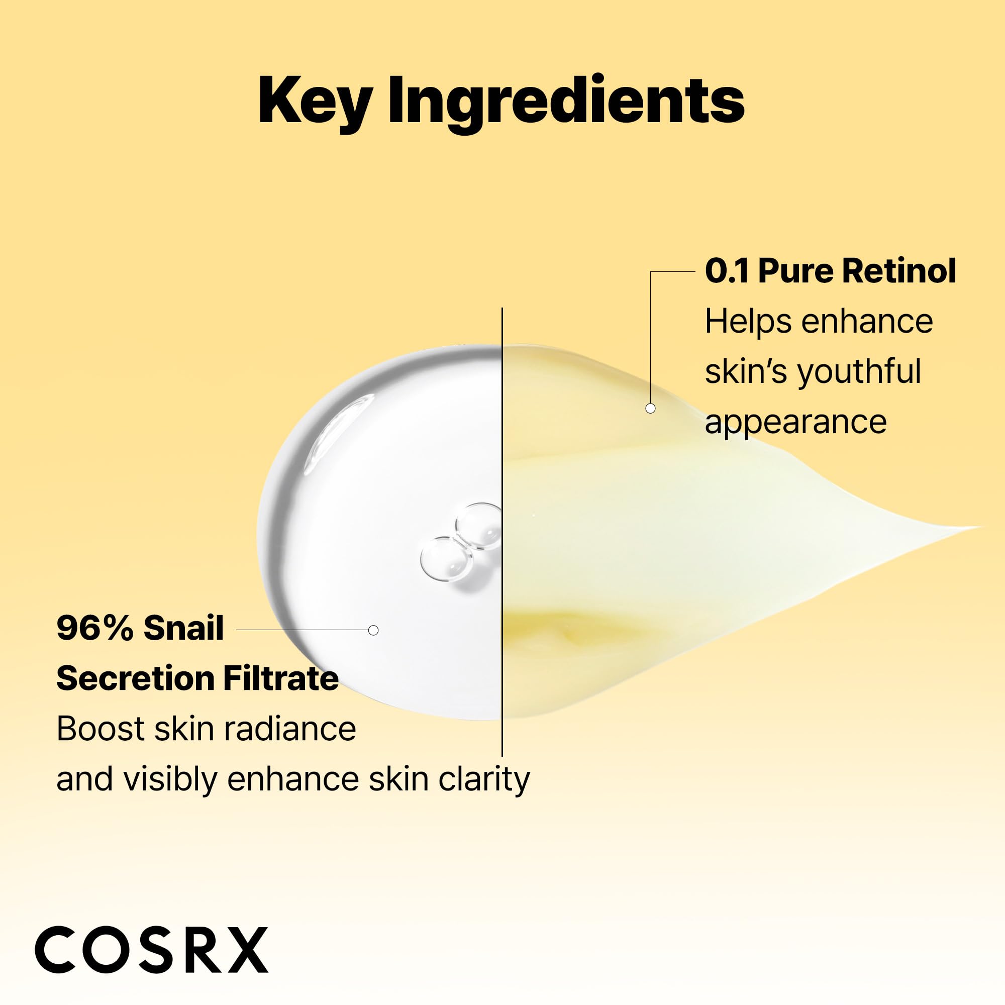 COSRX Snail 96% Mucin Essence 2ea & Retinol 0.1% Cream Mini Sample 1ea - COSRX Official Product View 5