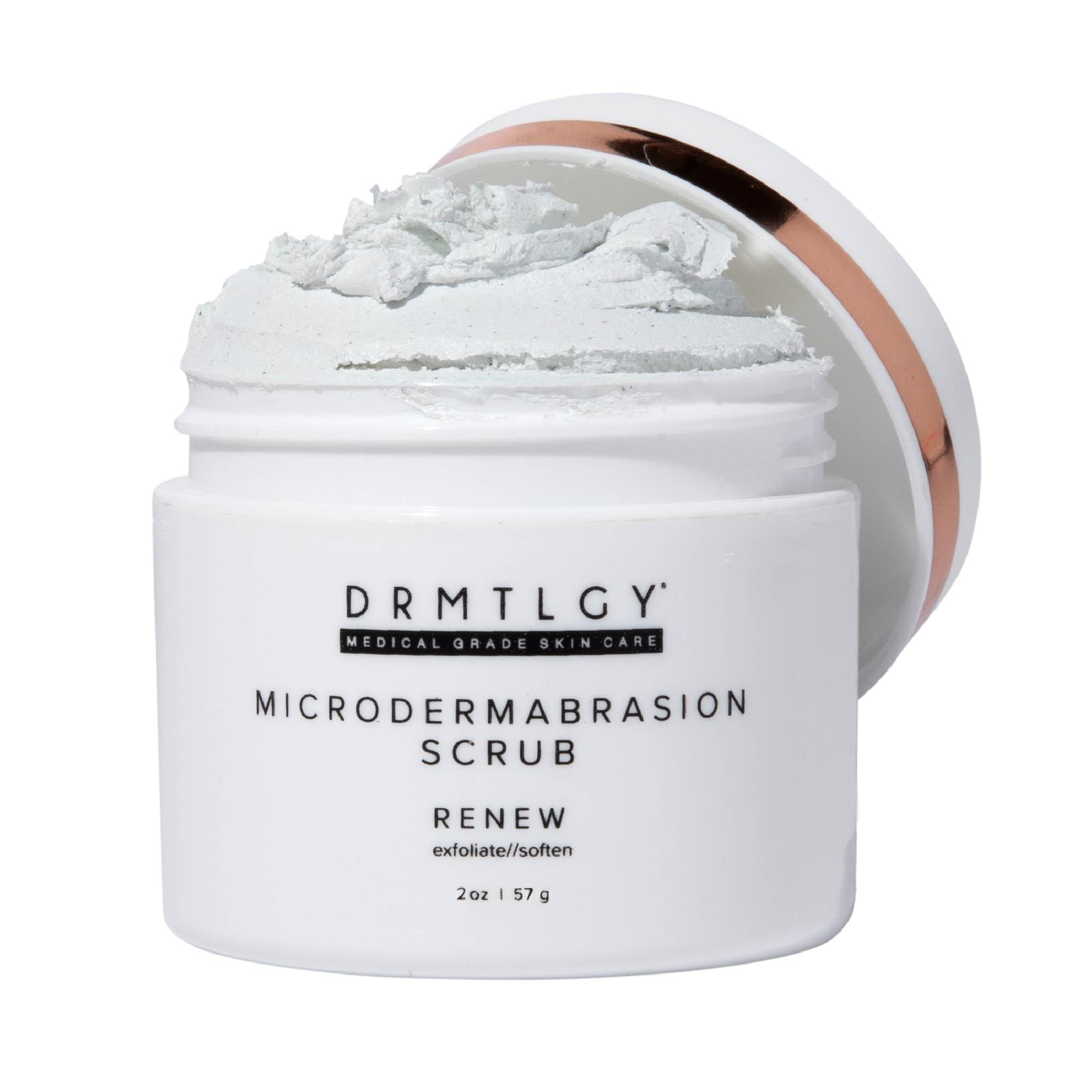 DRMTLGY Microdermabrasion Scrub | Gentle Facial Exfoliating Scrub - Product Imagery