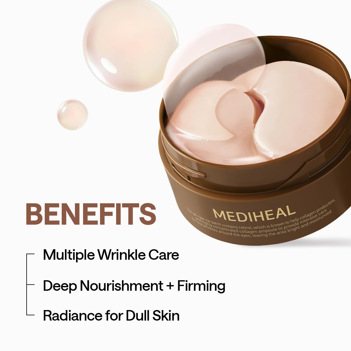MEDIHEAL 95% Retinol & Collagen Under Eye Patches, Wrinkle Car... - MEDIHEAL Official Product View 4