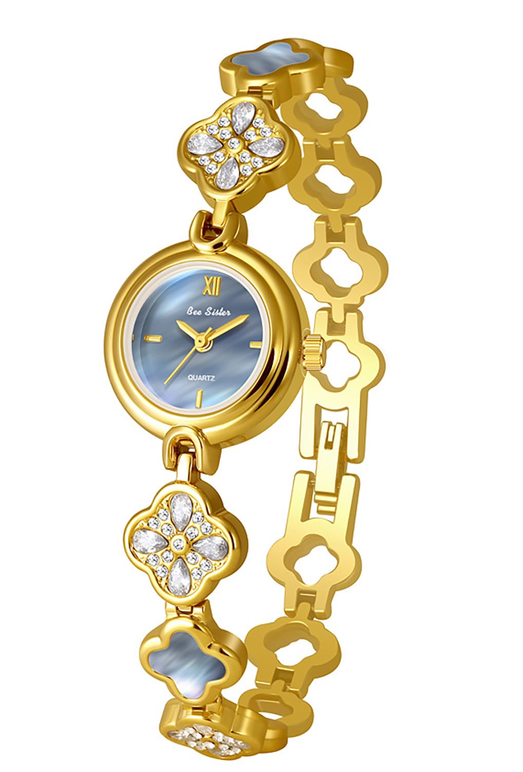 BESTKANG Luxury Ladies Hollow Four Leaf Grass Bracelet Chain - BESTKANG Official Imagery - 3