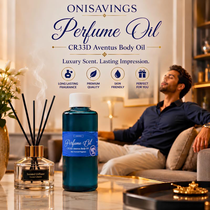 1 Fl Oz Perfume Oil CR33D Aventus For Men Our Interpretation - Product Imagery