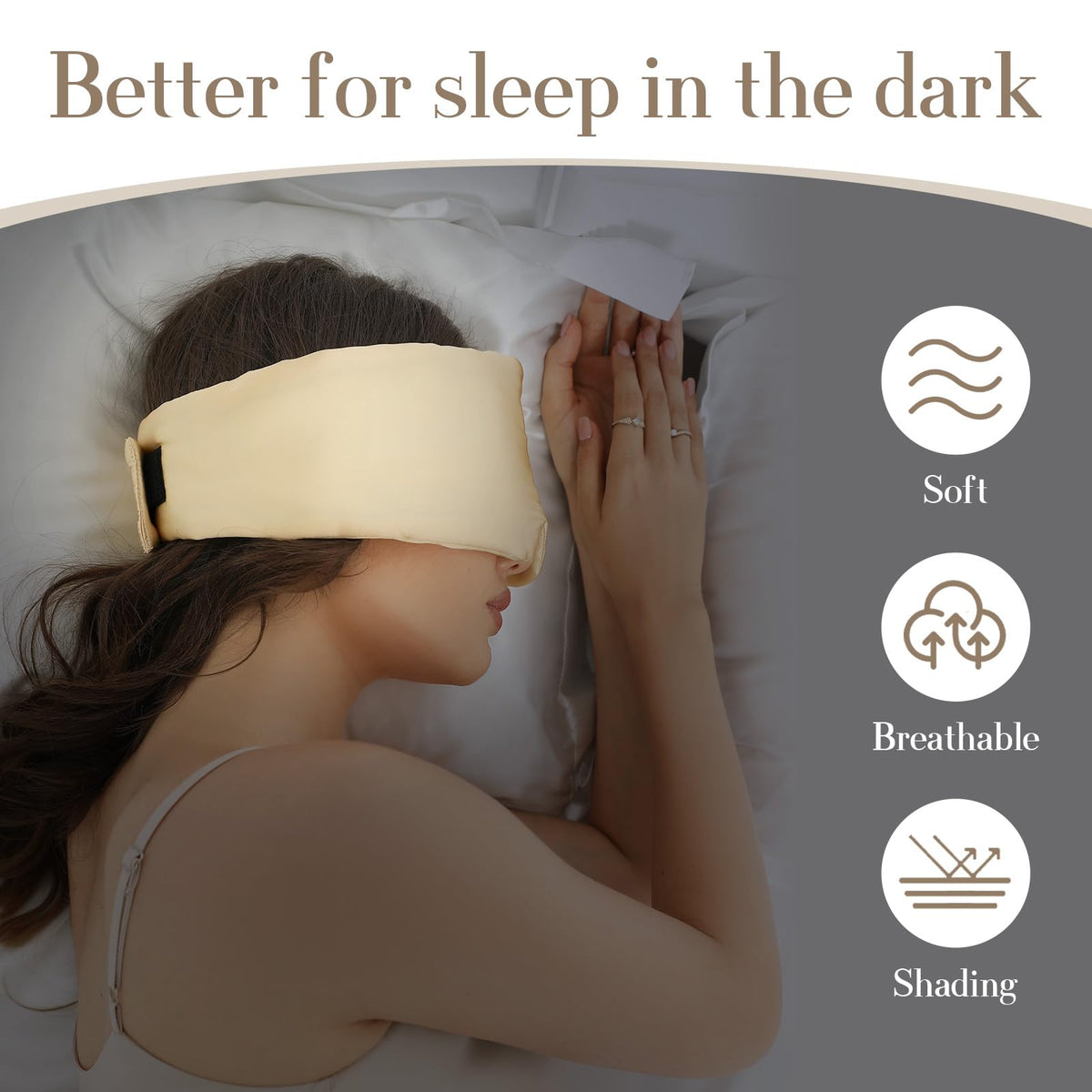 100 Mulberry Silk Sleep Mask Eye Mask for Women Man with - SECZIPE Official Imagery - 3