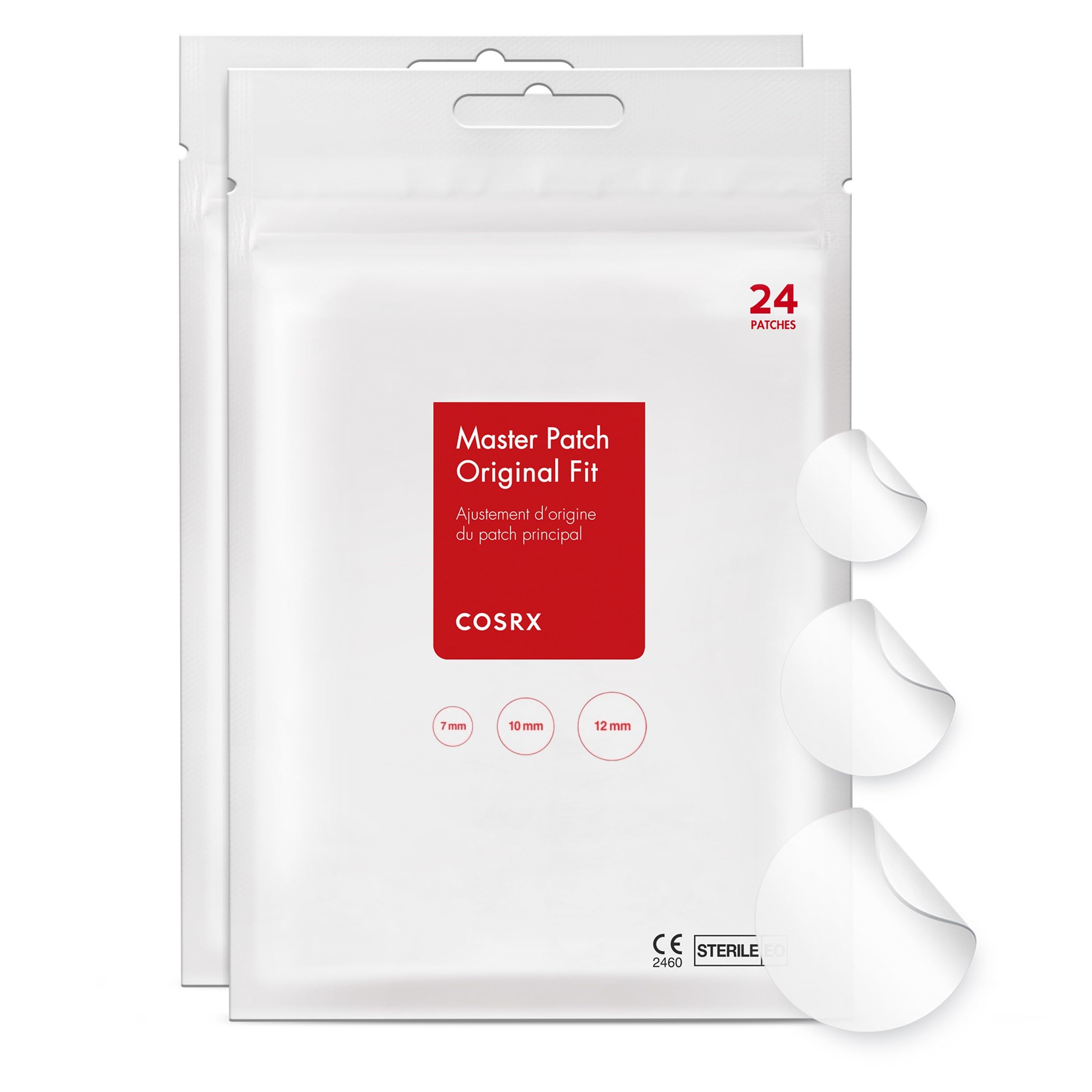 COSRX Acne Pimple Patches Absorbing Hydrocolloid Spot, 3 Size - COSRX