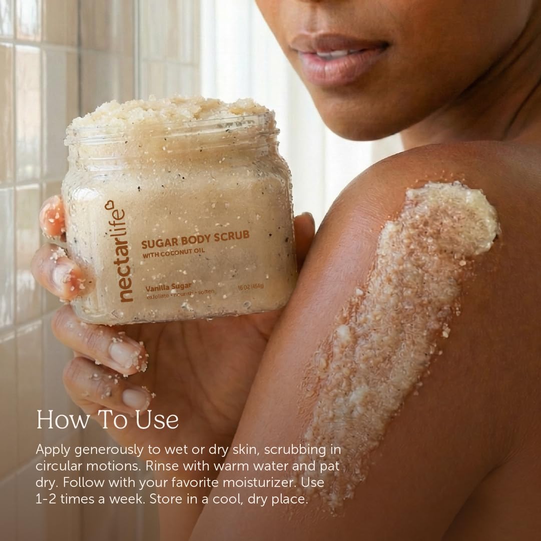 Sugar Scrub Exfoliating Body Scrub - Nectar Bath Treats Official Imagery - 5
