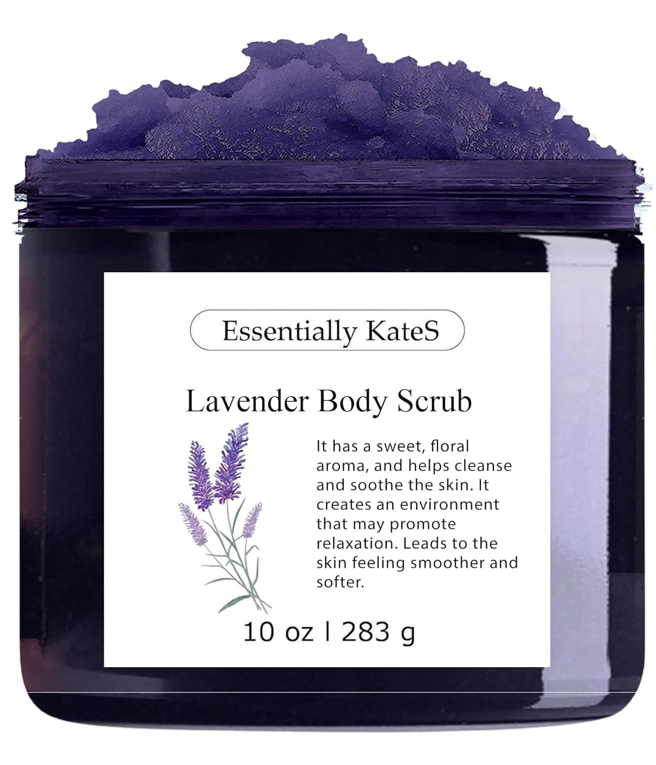Essentially KateS Lavender Salt Scrub – Natural Exfoliating Body Scrub with - Essentially KateS Official Product View 2