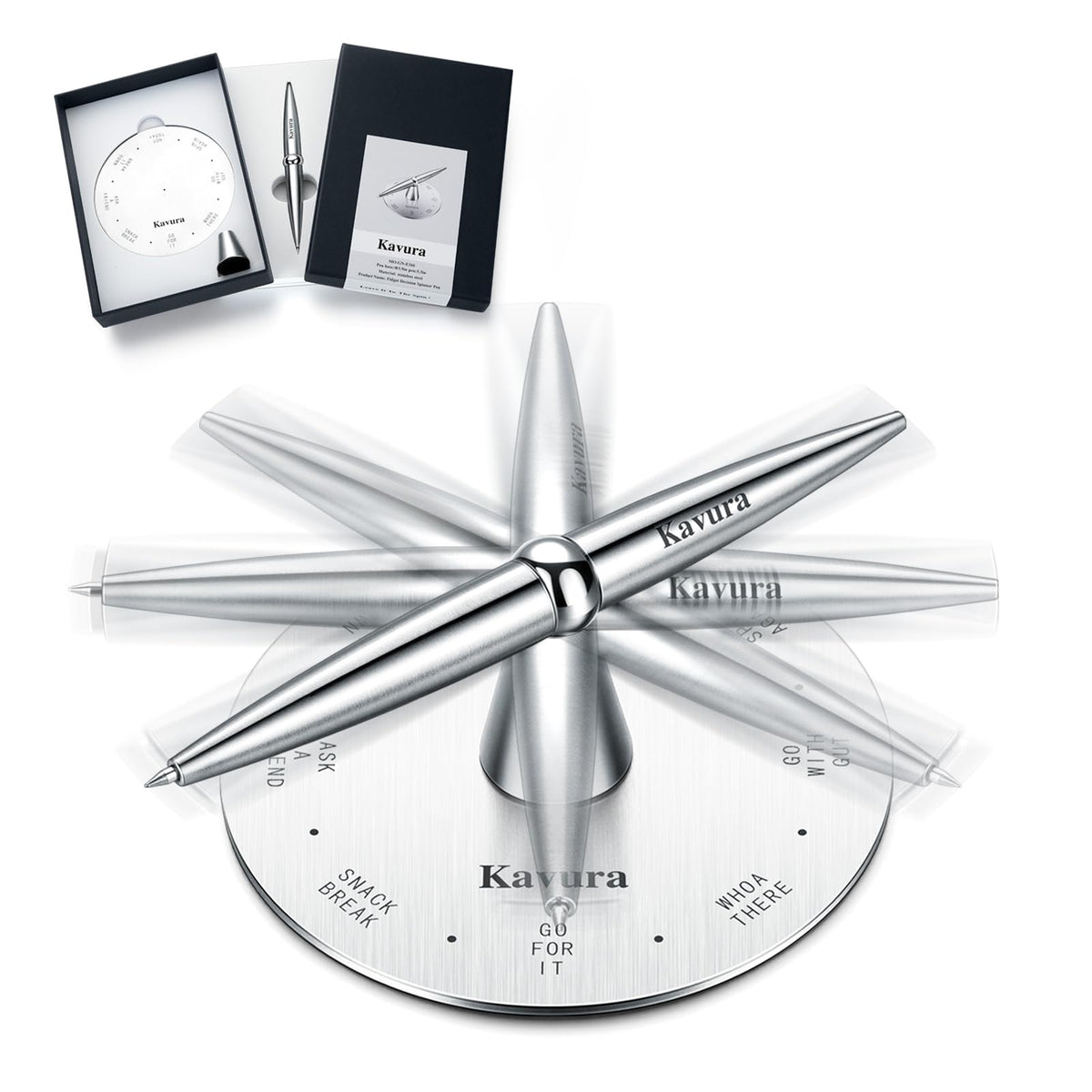 Spin Decision Maker Pen Magnetic Desk Fidget Gift for Men - Kavura Official Imagery - 1