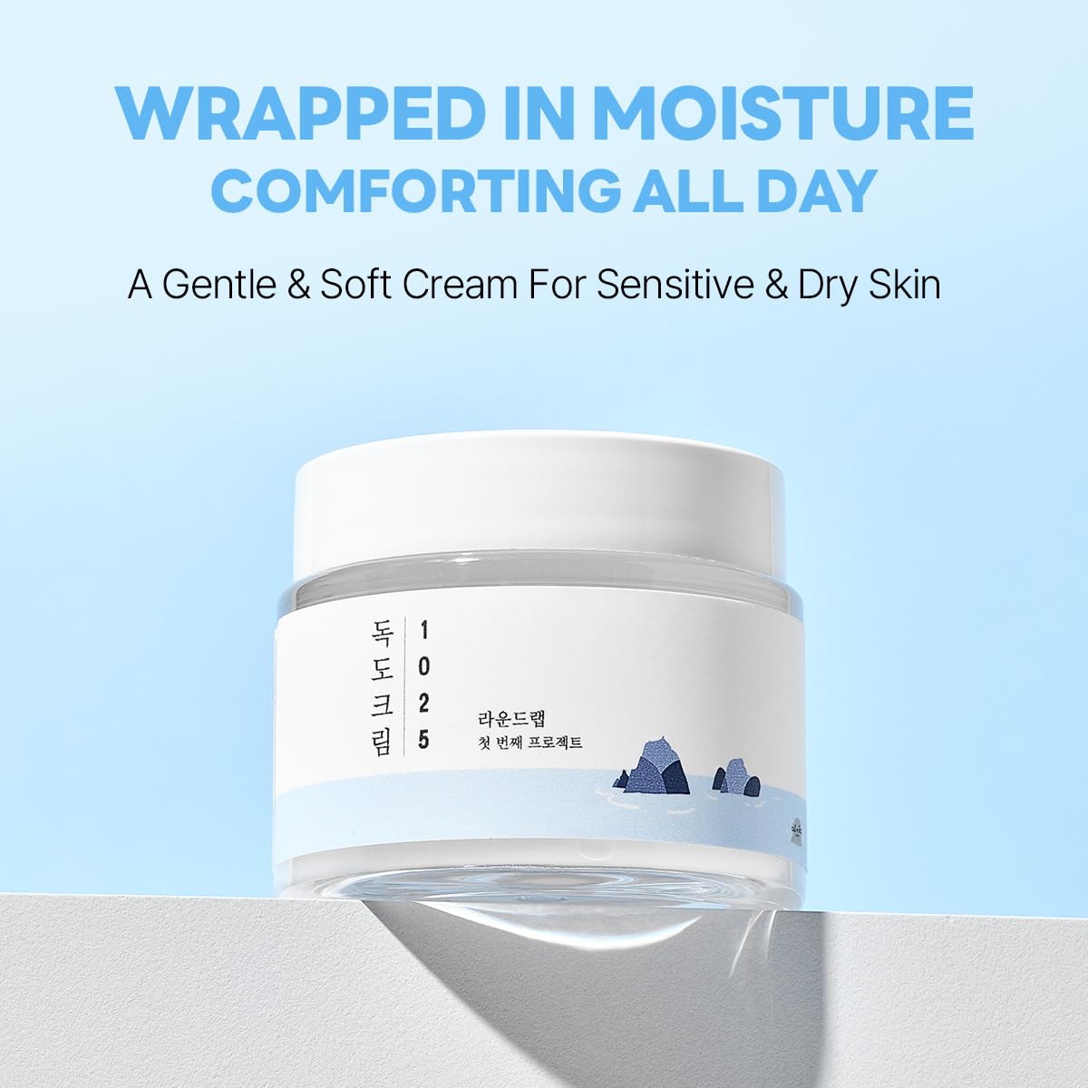ROUND LAB 1025 Dokdo Cream 2.71 Fl Oz, 48 - Hour Deep Hydrating Face Moisturizer f - ROUND LAB Official Product View 4