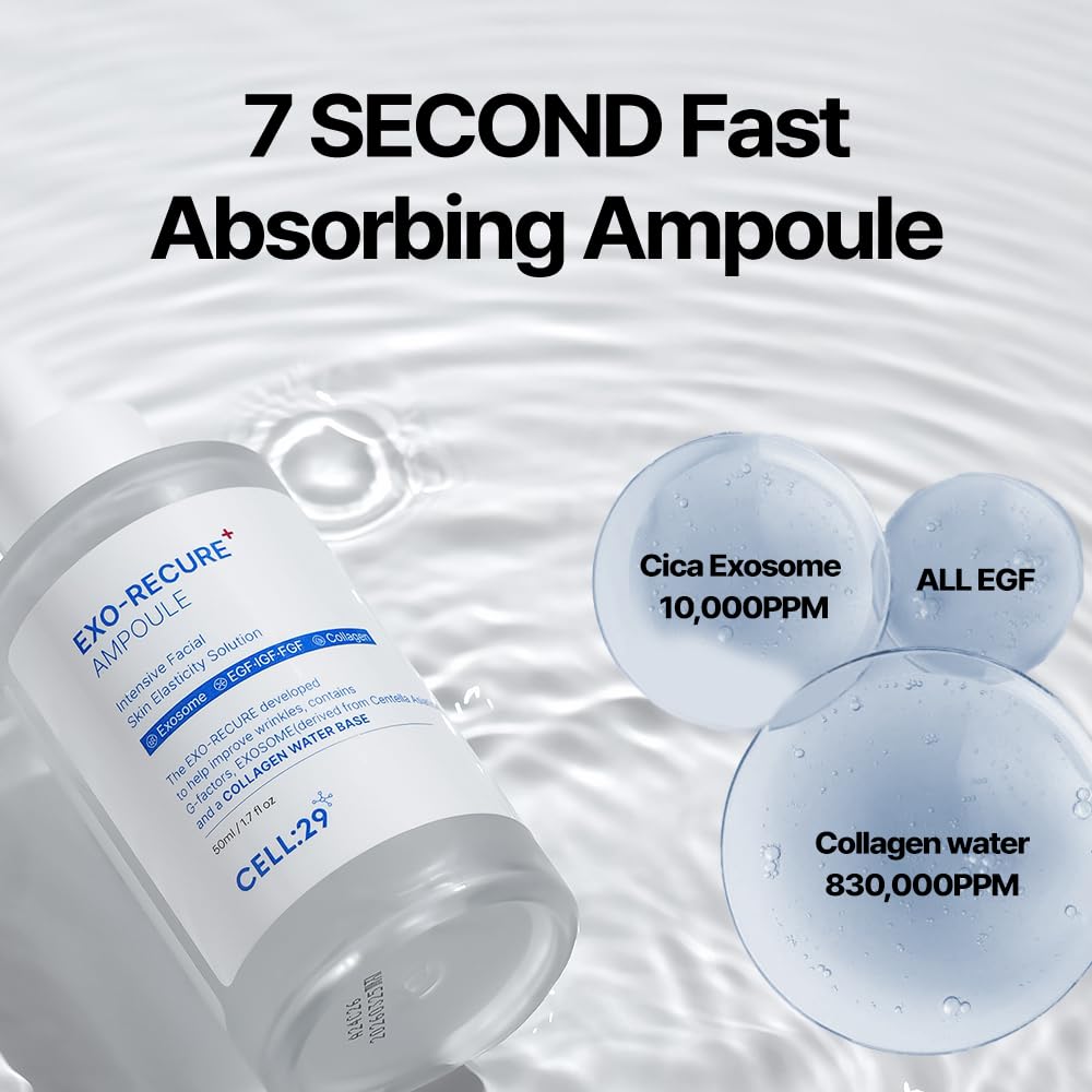 Exo Recure Ampoule Exosome 10 000 PPM Collagen Water Fast - CELL29 Official Imagery - 4