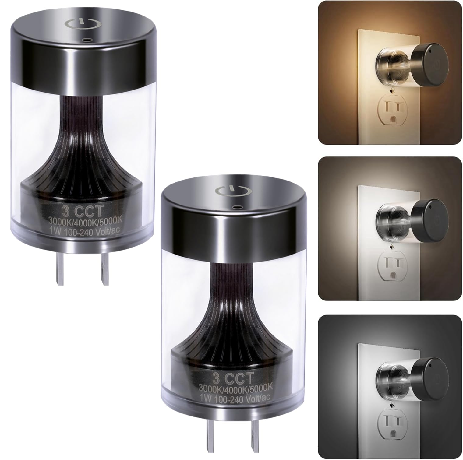 GEPLAD 6-Pack LED Night Light Plug-in Wall,Dusk-to-Dawn Sensor Au - GEPLAD Official Product View 9