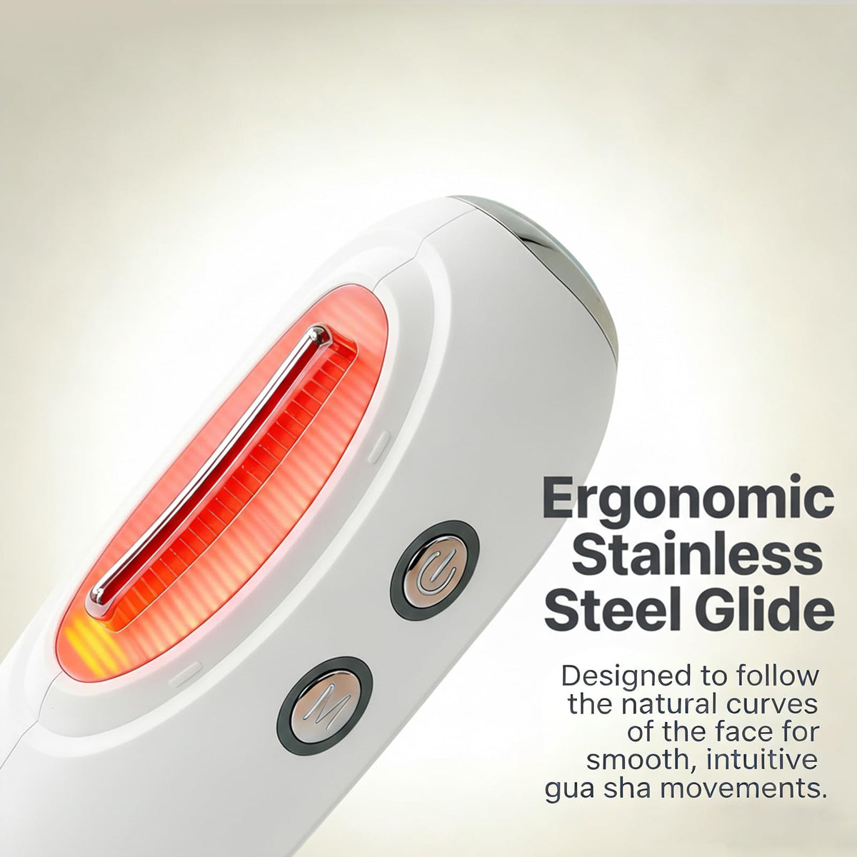 Face Massager Tool with Red Light Therapy for Face Jade Rose - SEFVAKO Official Imagery - 8