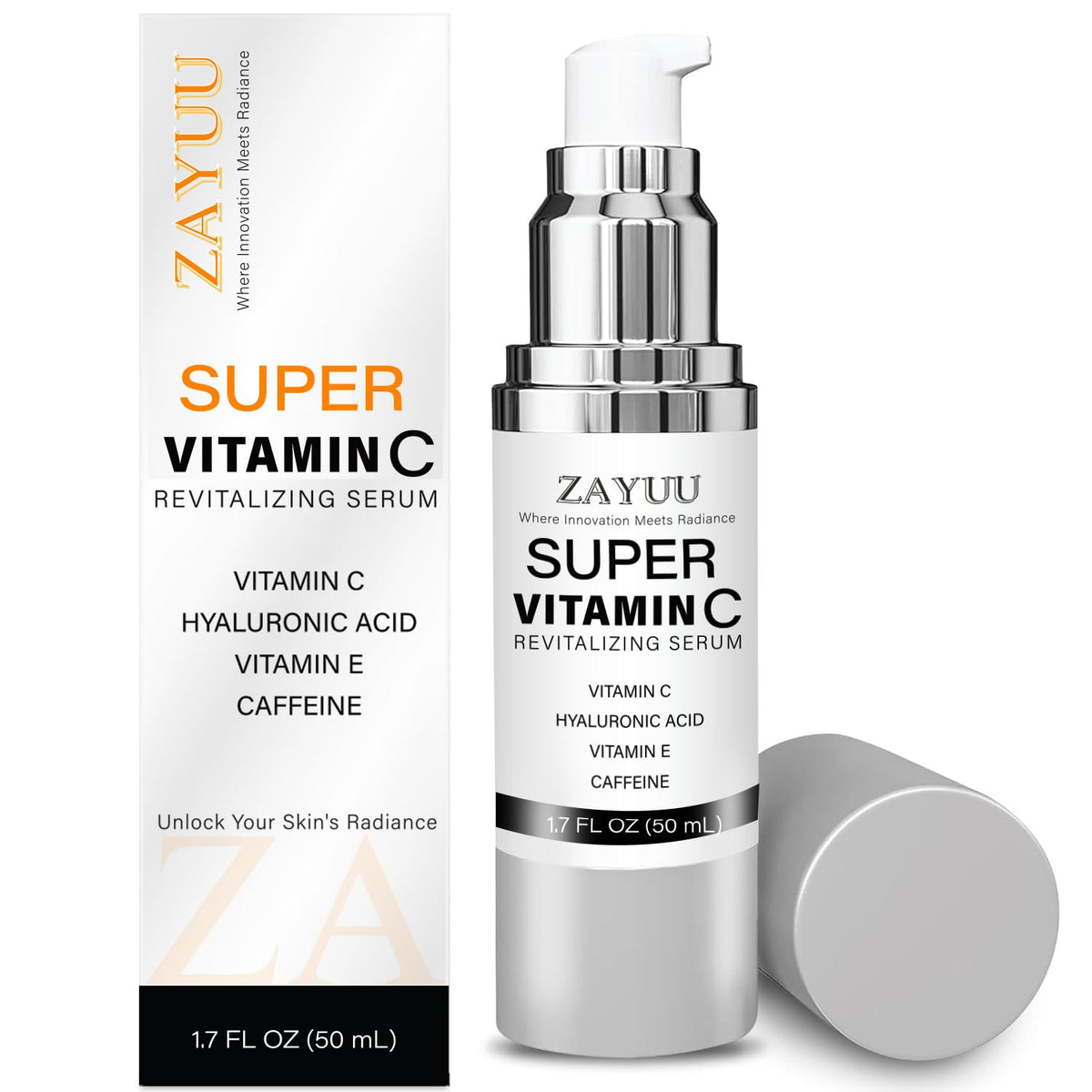 Super Vitamin C Face Serum for Mature Skin Anti Aging Dark - ZAYUU Official Imagery - 2