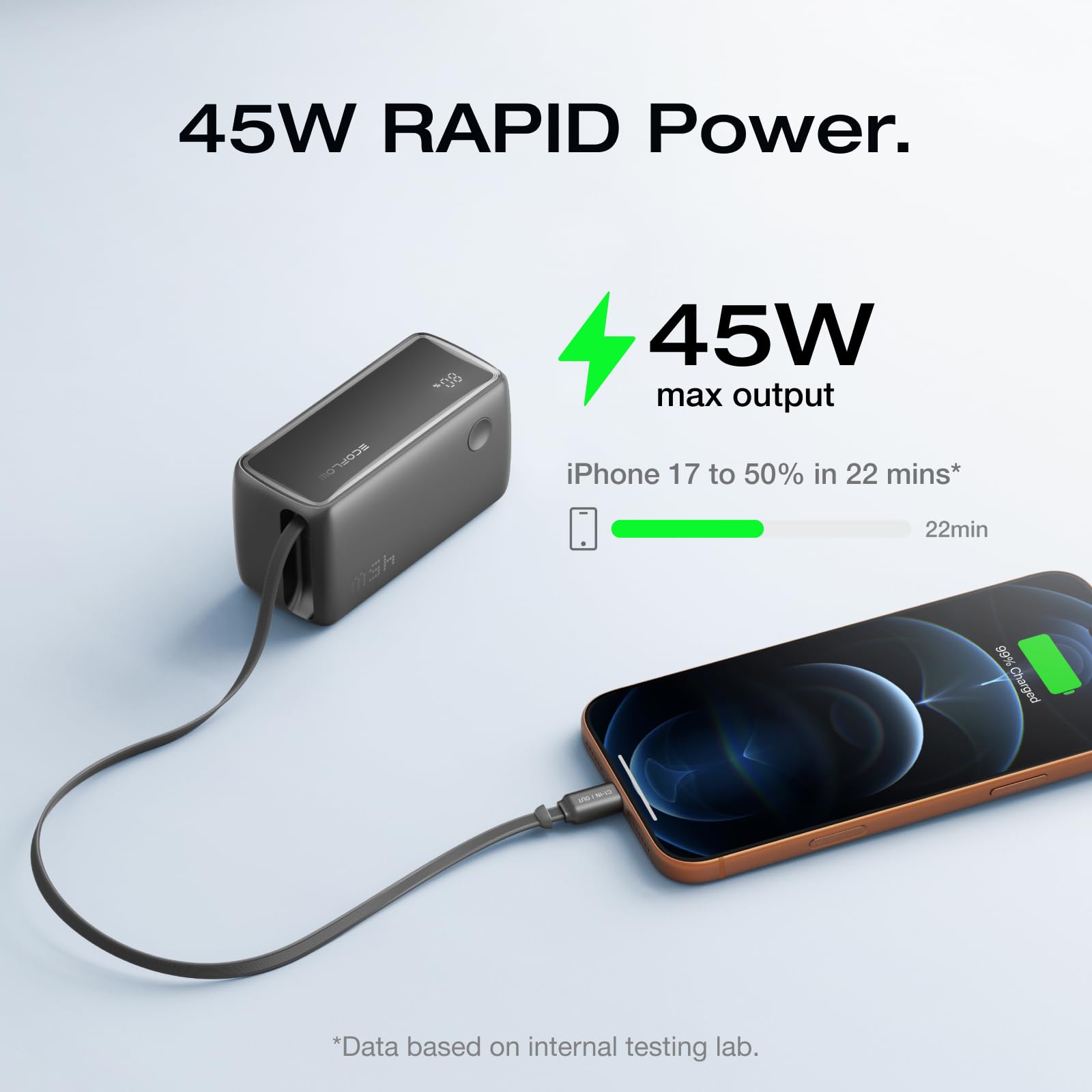 EF ECOFLOW Rapid 45W Power Bank 10000mAh Portable Charger - Premium Selection Official Imagery - 3
