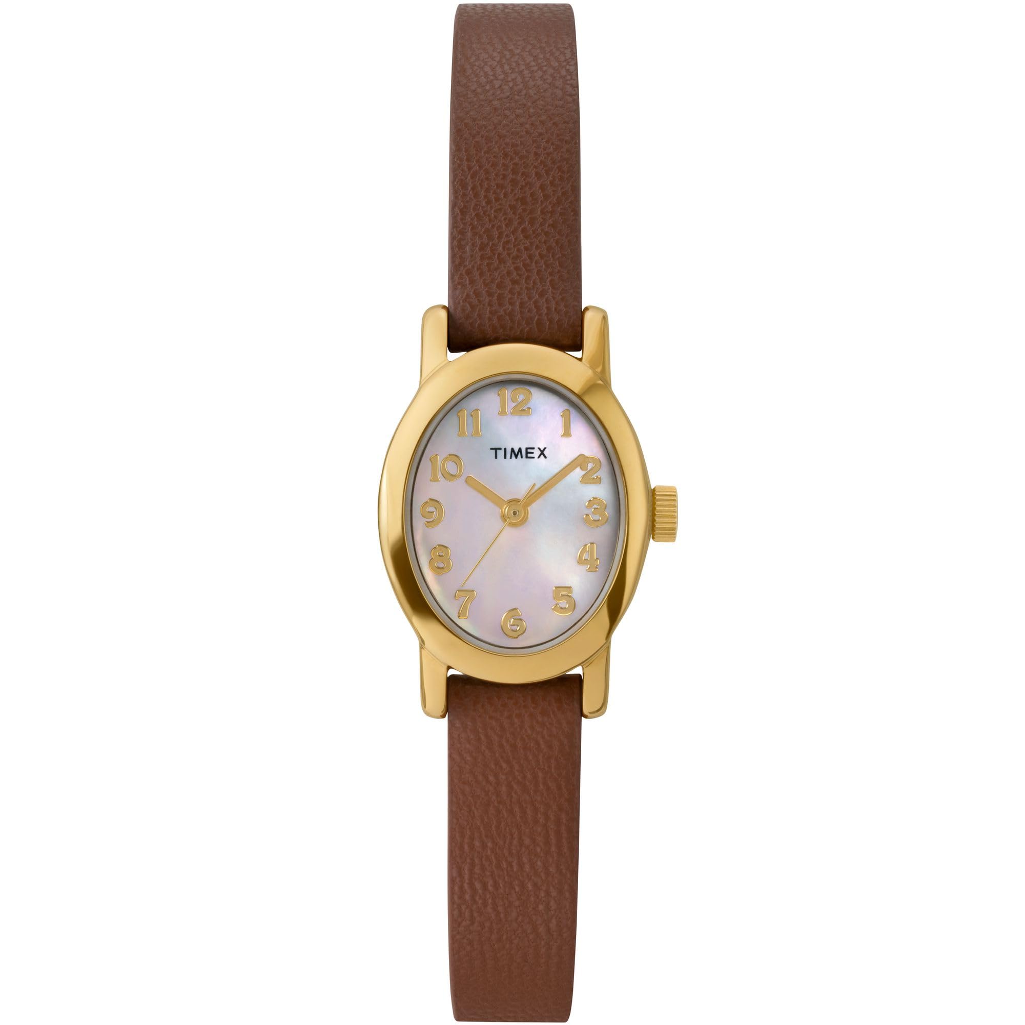 Timex Women's Cavatina Watch - TPearl Dial Gold-Tone Case - View 9
