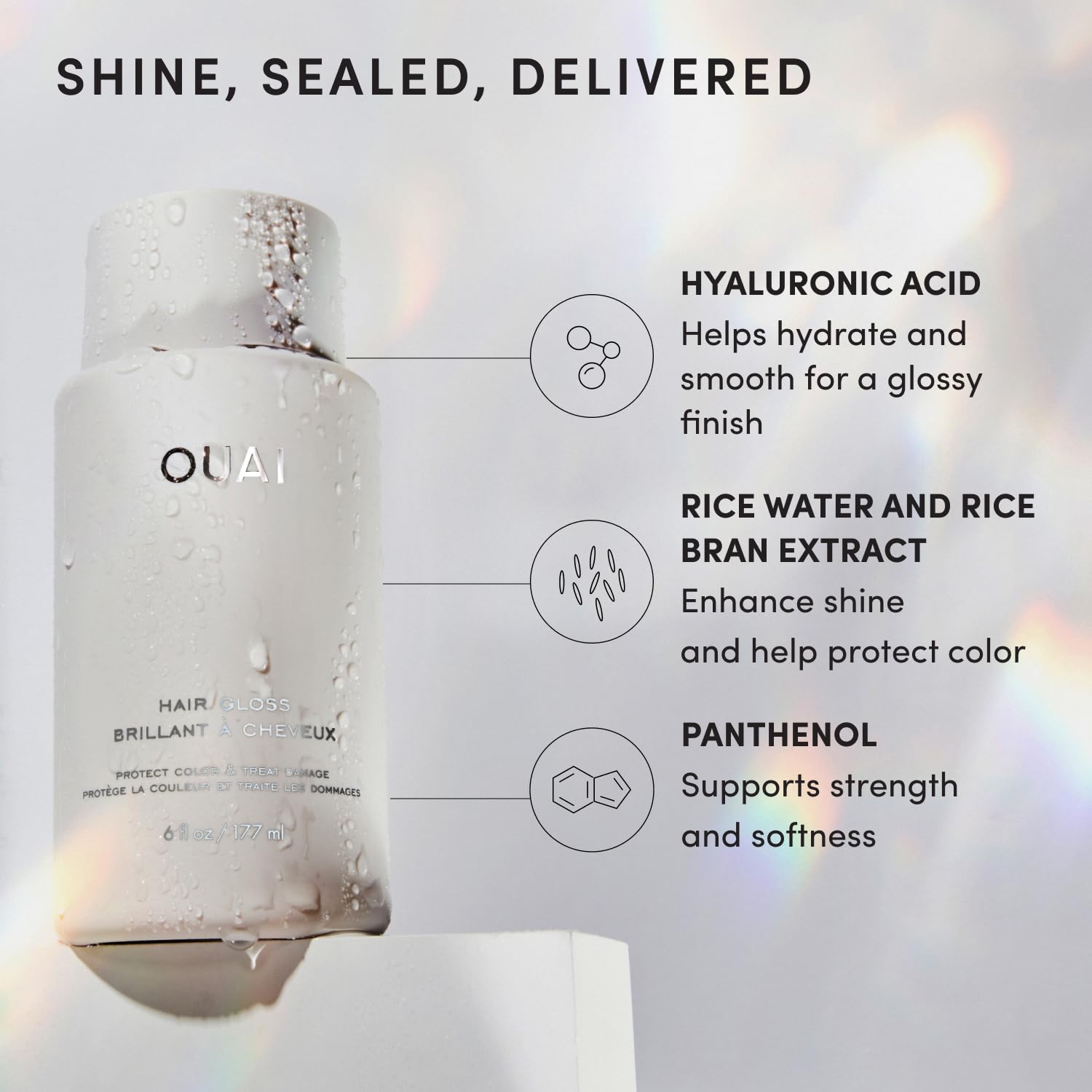 OUAI Hair Gloss - In-Shower Shiny Hair Treatment & Glaze - View 6