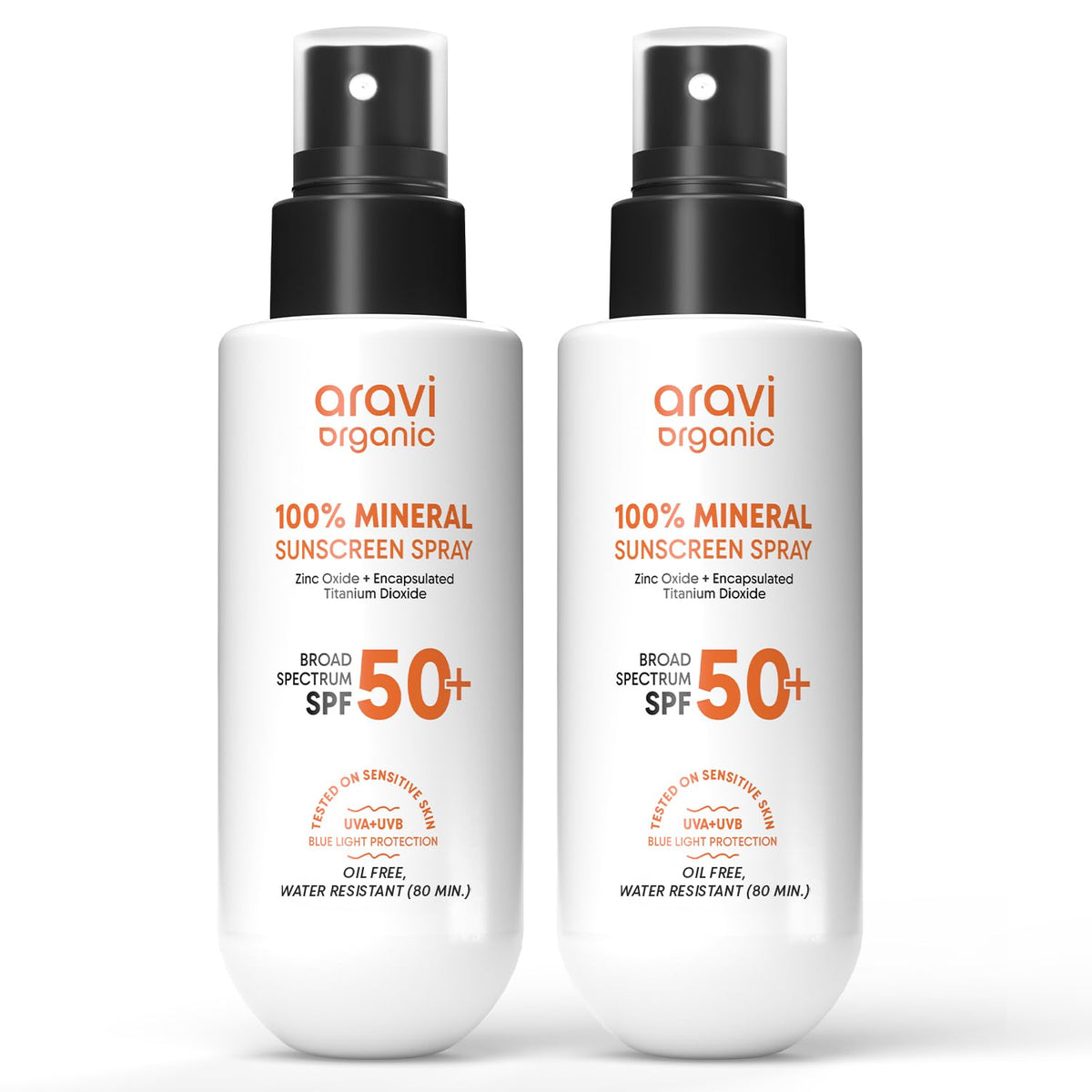 Aravi Organic 100 Mineral Sunscreen Spray SPF 50 - Aravi Organic Official Imagery - 2