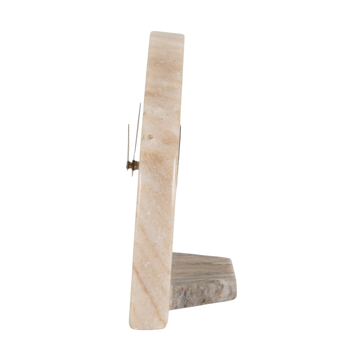 Bloomingville Decorative Half Moon Marble Mantel Clock Beige - Bloomingville Official Imagery - 5