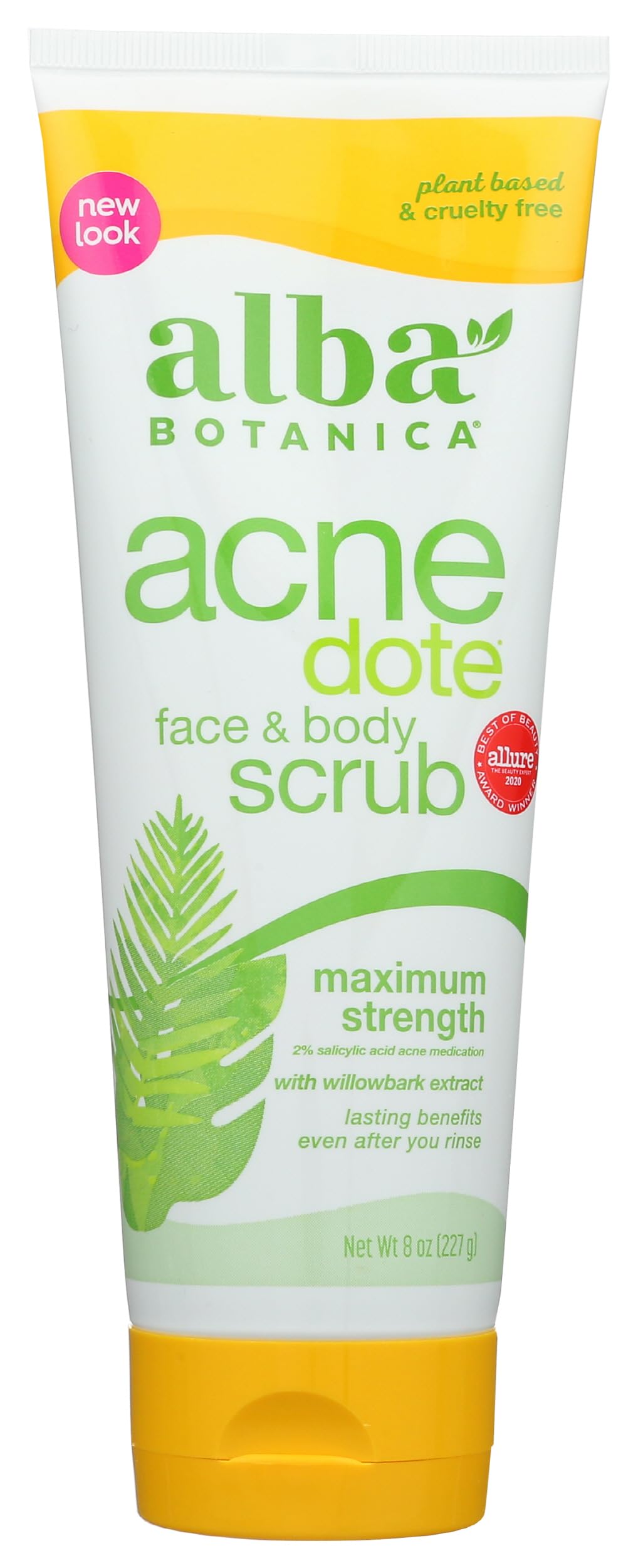 Alba Botanica Acnedote Maximum Strength Face & Body Scrub for Acne Treatment, - Alba Botanica Official Product View 2