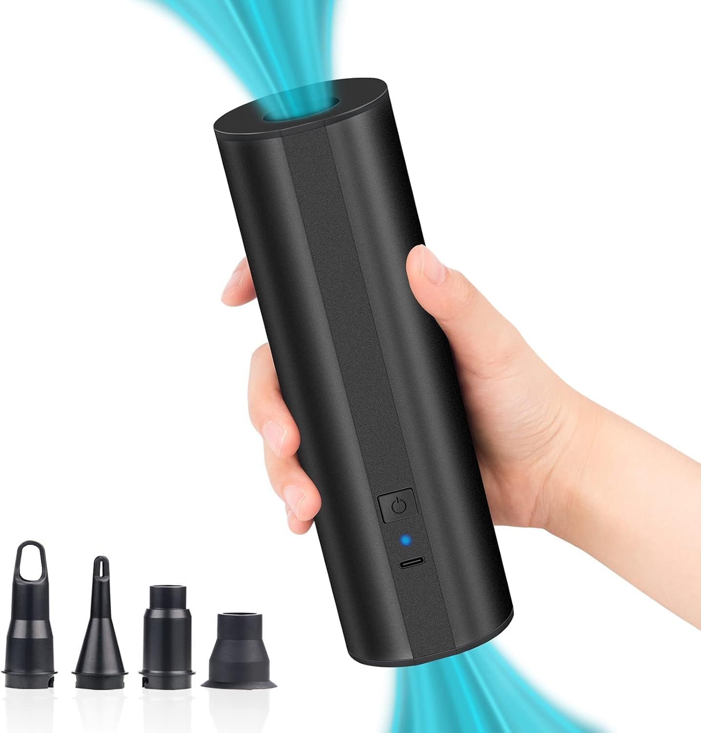 LIBERRWAY Electric Air Pump for Inflatables- 2×2000mAH Rechargeable Ba - View 1