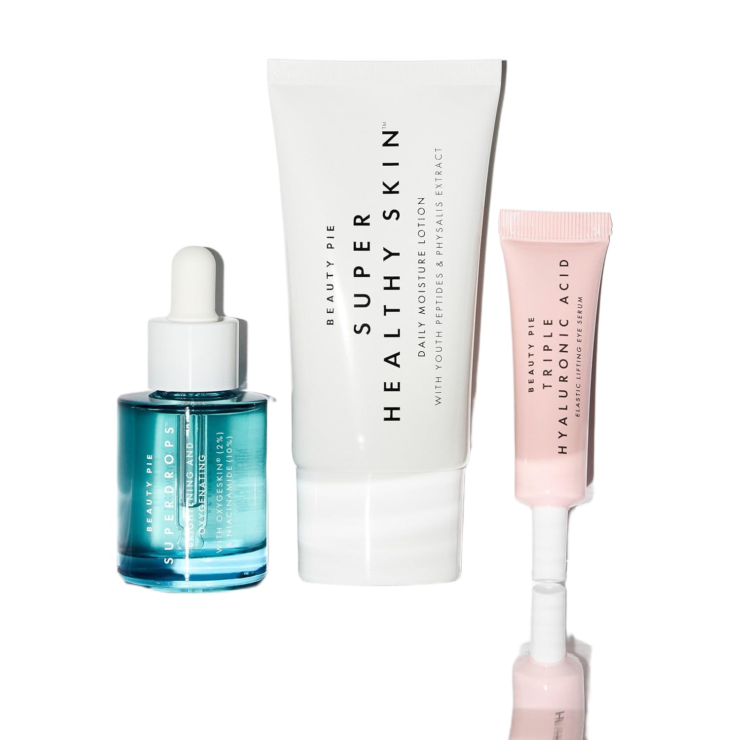 Beauty Pie Glam Squad Trio – Triple Hyaluronic Acid Elastic - Product Imagery