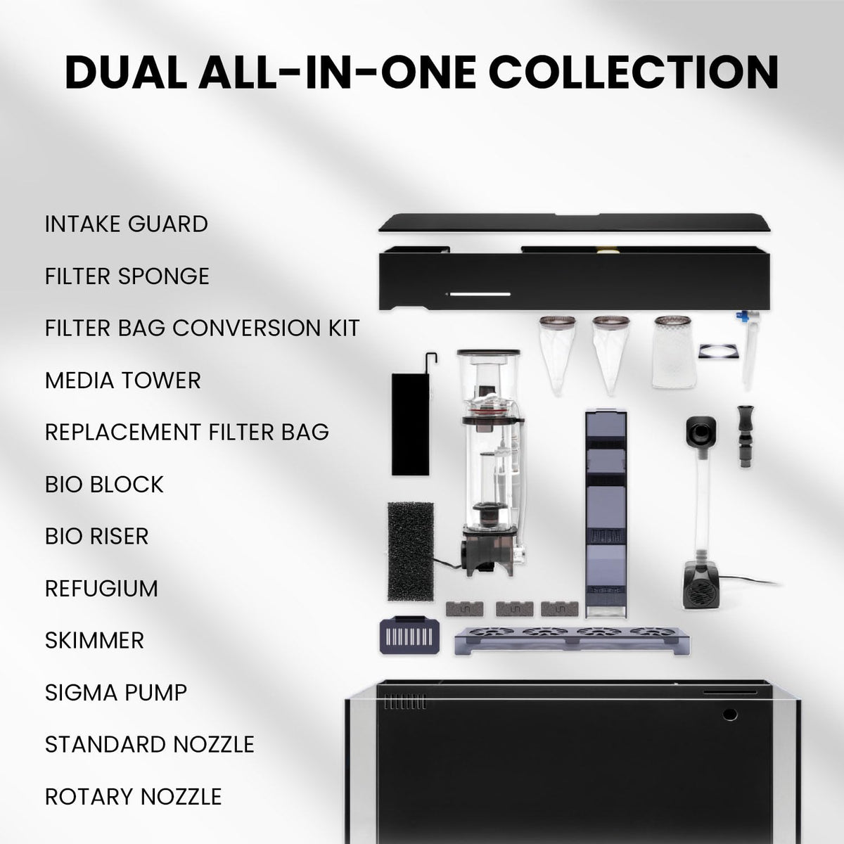 Ultum Nature Systems Dual Rimless Aquarium Media Tower - Ultum Nature Systems Official Imagery - 6