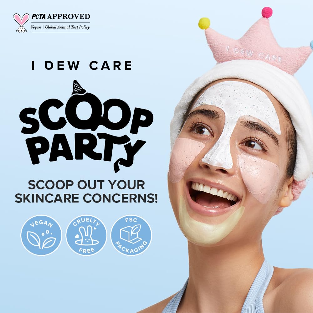 I DEW CARE Scoop Party Wash Off Face Mask Set with Headband - I DEW CARE Official Imagery - 3