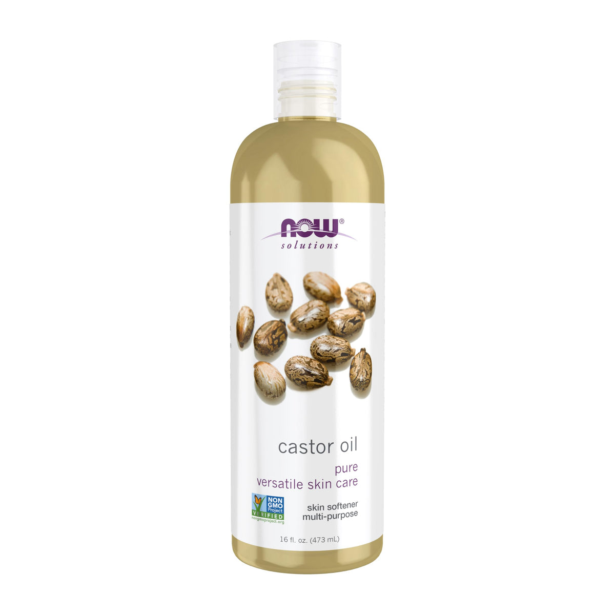 NOW Foods Solutions Castor Oil 100 Pure Versatile Skin Care - NOW Official Product Imagery - 2