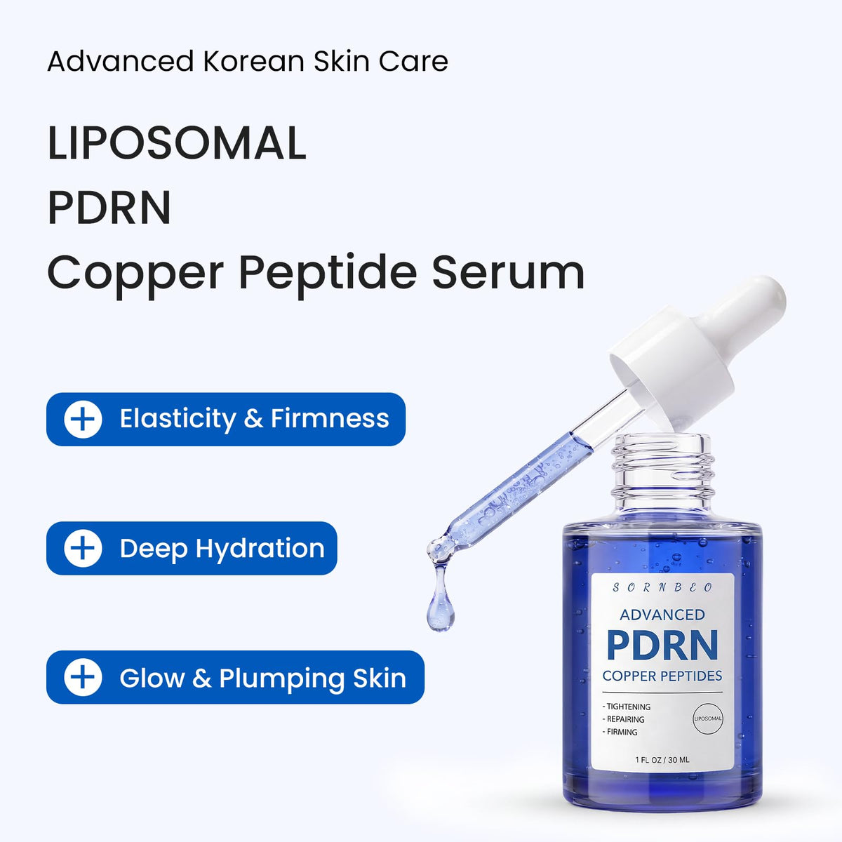 PDRN Copper Peptides Serum for Face with Liposomal 4 PDRN 2 - SORNBEO Official Imagery - 3