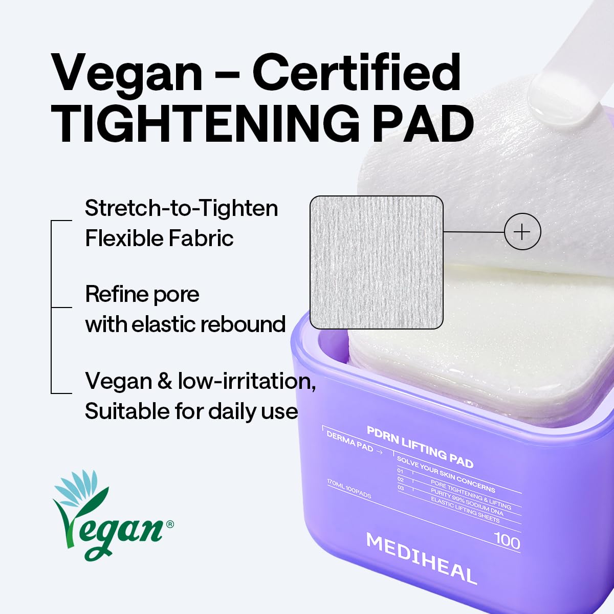 MEDIHEAL PDRN Lifting Toner Pads Pore Wrinkle Care - MEDIHEAL Official Imagery - 7