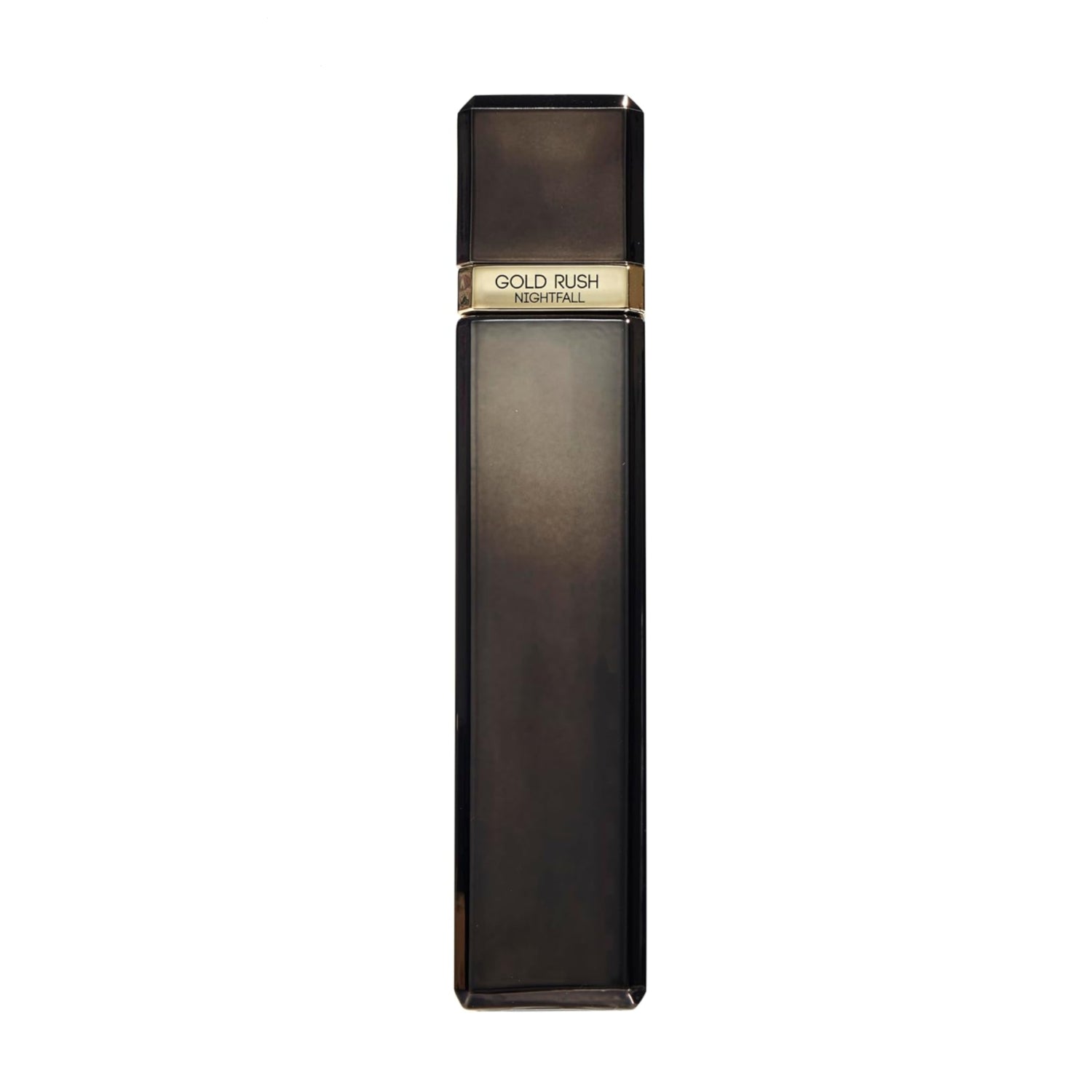 Paris Hilton Gold Rush Nightfall men's eau de toilette cologne bottle, 1 oz, with gold accents and sleek design.