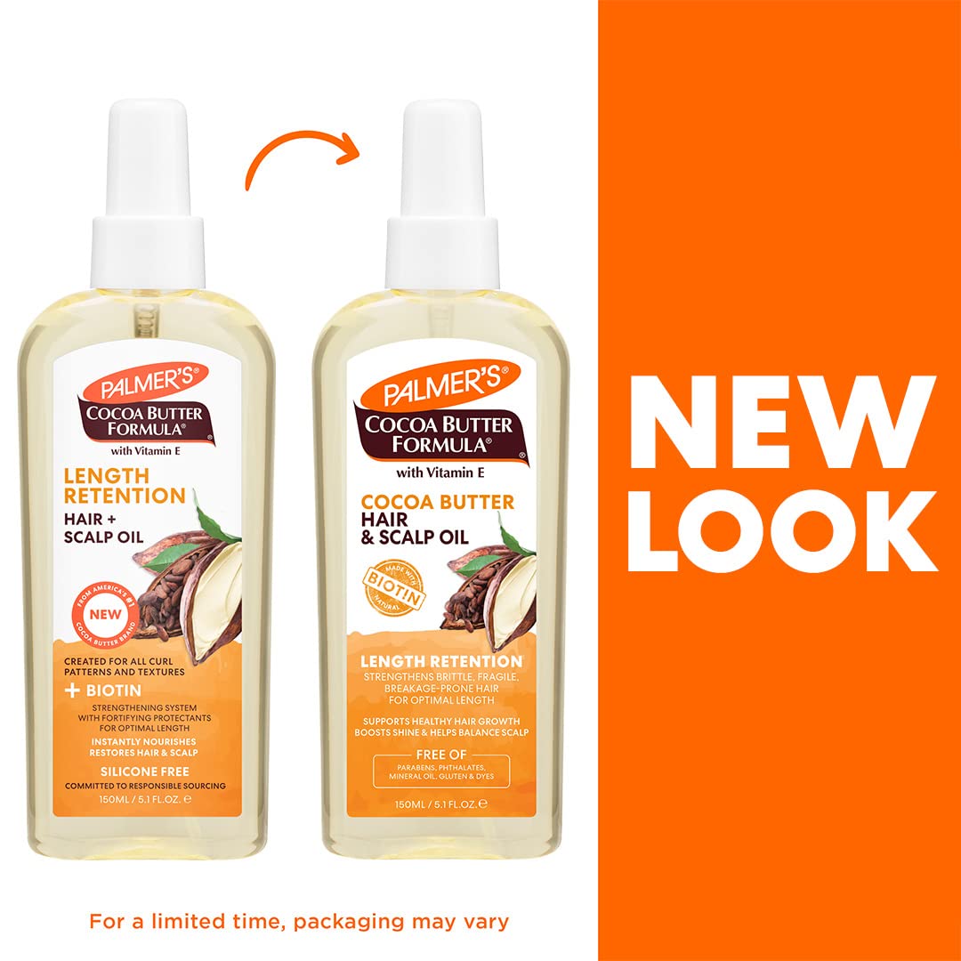 Palmer's Cocoa Butter & Biotin Length Retention Hair and Scalp Oil - Palmer's Official Product View 4