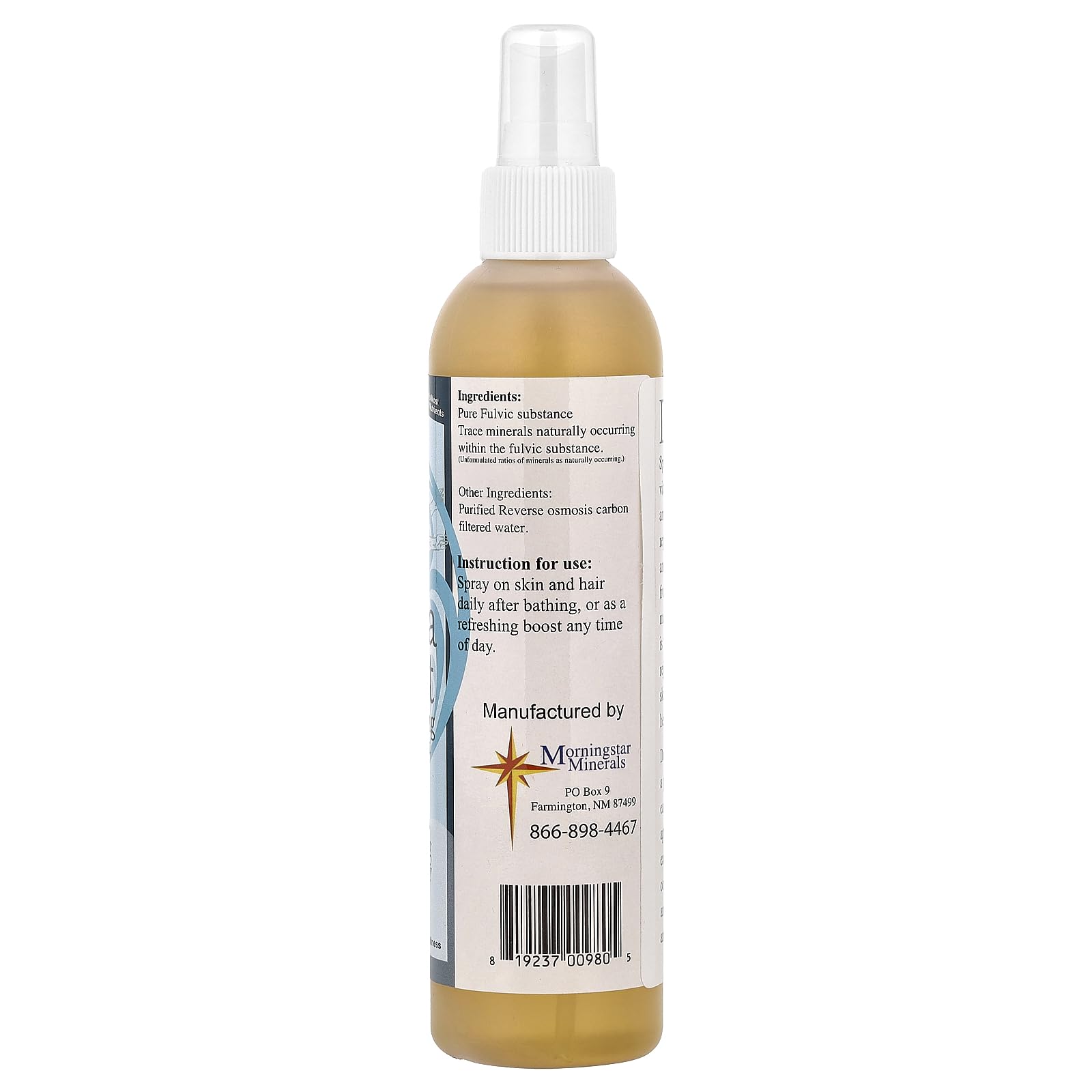 Derma Boost, Rejuvenating Spray Mist, 8 fl oz - Morningstar Minerals Official Product View 3