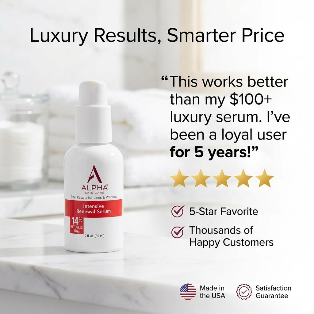 Alpha Skin Care Renewal Serum 14 Glycolic AHA 2 Oz - Alpha Official Imagery - 5