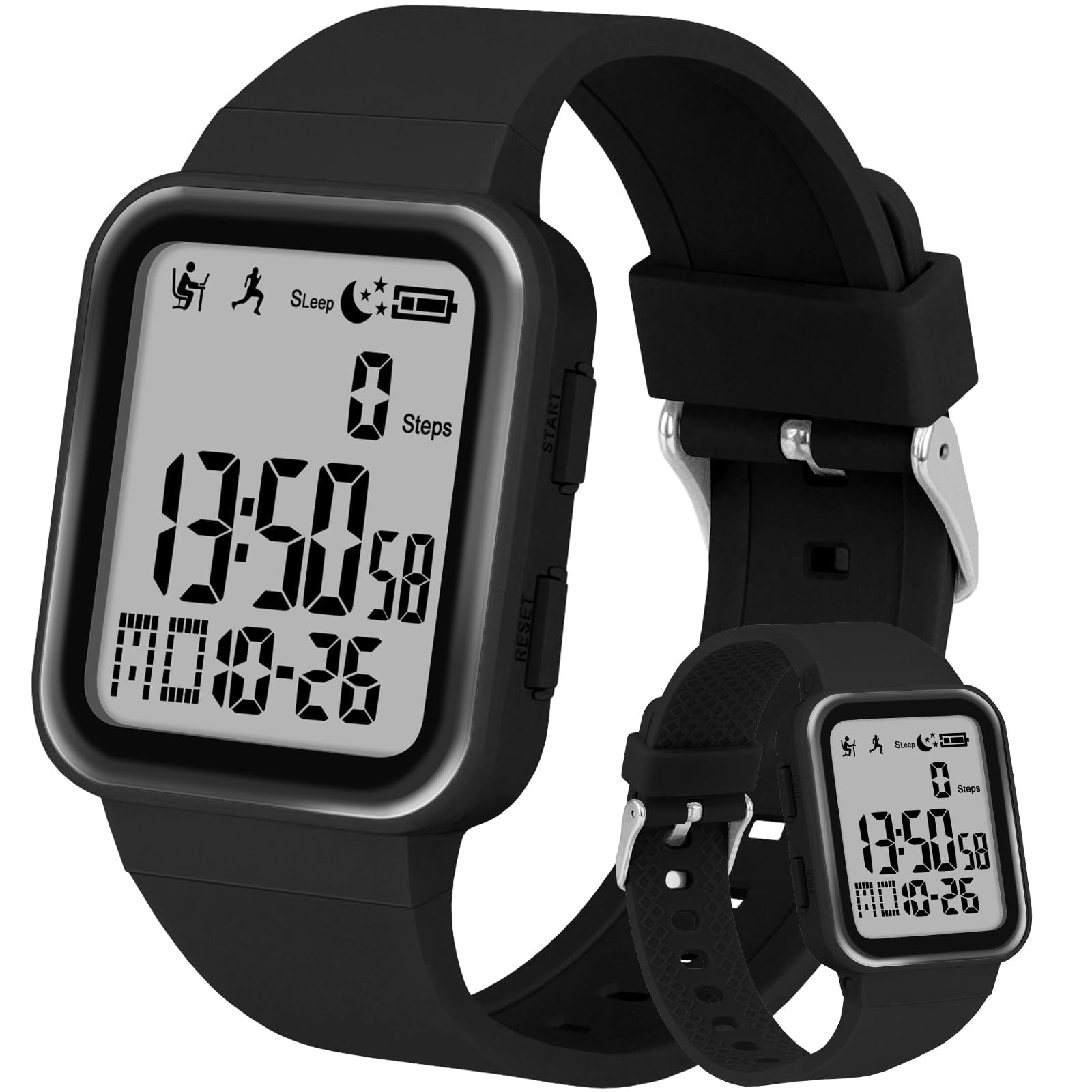 Edillas Digital Watch for Mens Womens, Fitness Tracker with EL - Product Imagery