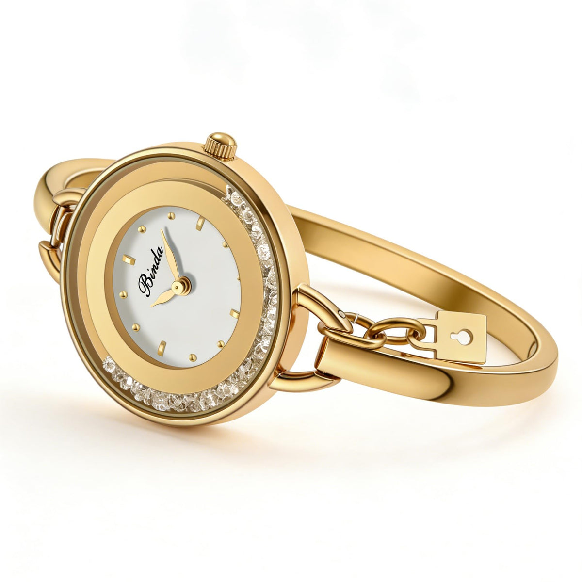 Bangle Watches For Women Stainless Steel Cuff Bracelet - LAVINORIA Official Imagery - 4