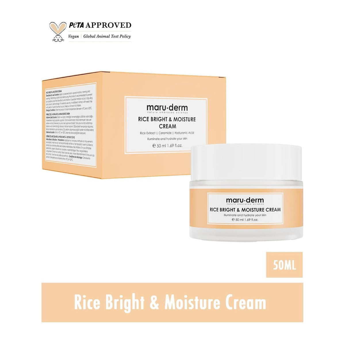 Maruderm Rice Moisturising Glow Cream - maru.derm Official Imagery - 7