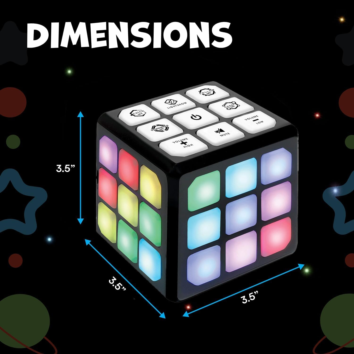 Winning Fingers FLASHDASH Flashing Cube Electronic Memory and Bra by Winning Fingers - Angle View 3