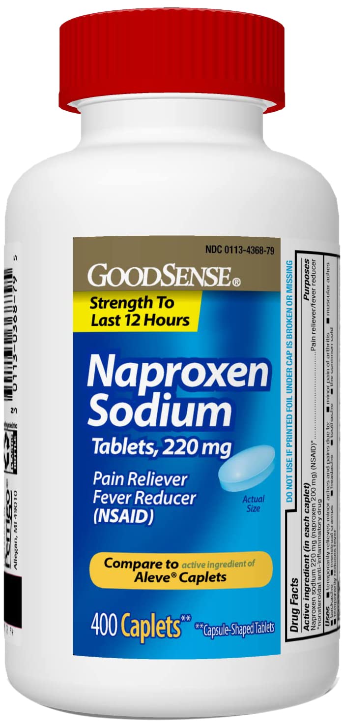 GoodSense Naproxen Sodium Tablets 220mg – 400 Count