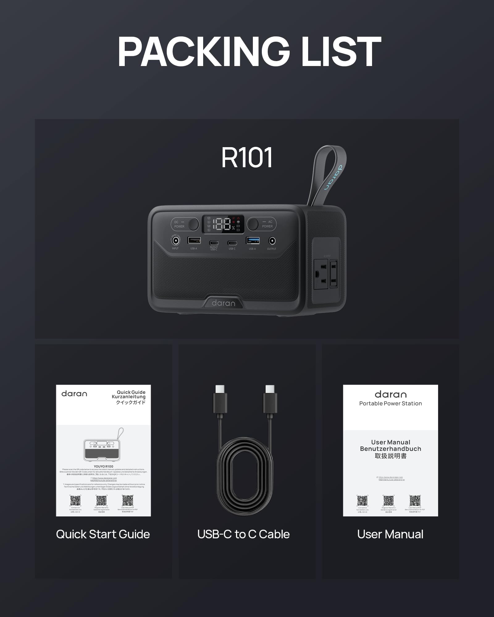 DaranEner Portable Power Station 89.6Wh Solar Power Bank with Out - DaranEner Official Product View 9