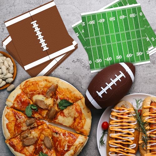 ArtCreativity 80 Pack Football Field Napkins - Set of 80 - - Product Imagery