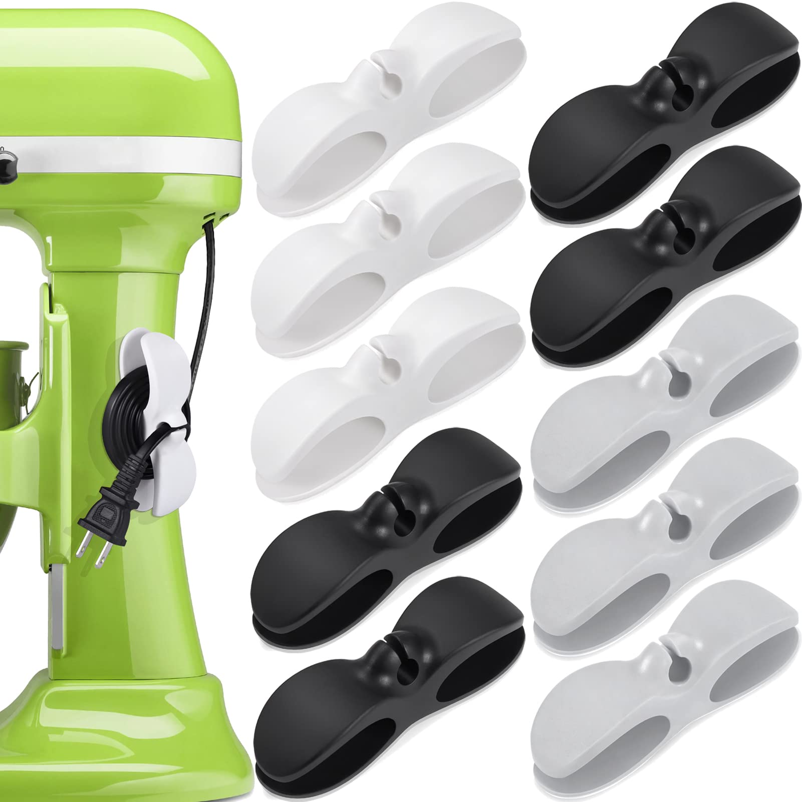SisBroo Cord Organizer for Appliances, 4PCS Kitchen Appliance Cord Win - View 10