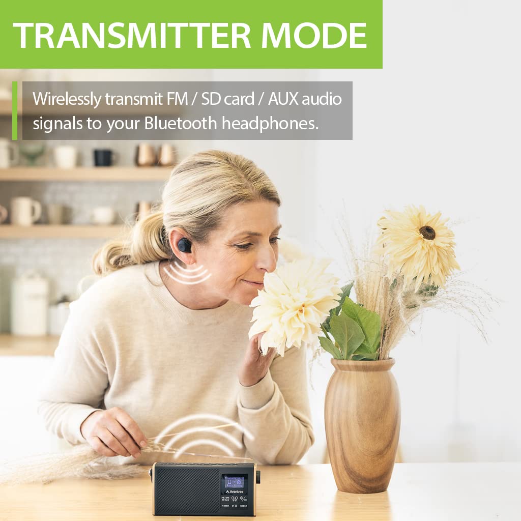 Avantree Soundbyte T FM Radio Bluetooth Speaker Transmitter