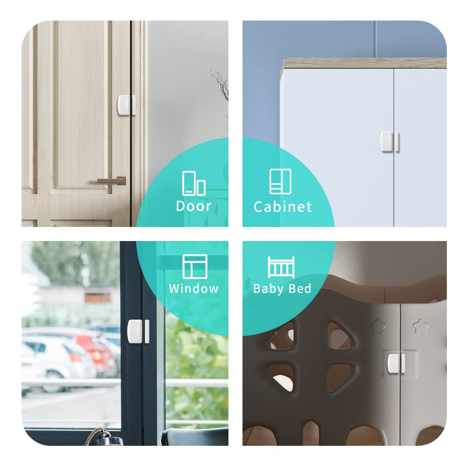 THIRDREALITY Zigbee Contact Sensor 4 Pack Door and Window - THIRDREALITY Official Imagery - 7
